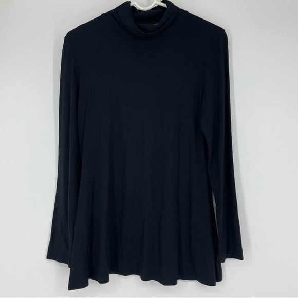Boston proper black tunic turtleneck - Picture 1 of 7